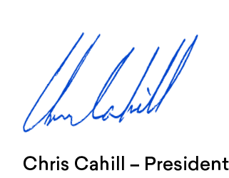 Chris Cahill – Presiden