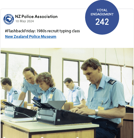 #FlashbackFriday: 1980s recruit typing class New Zealand Police Museum, NZ Police Association,10 May 202