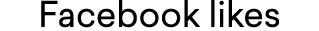 Facebook likes 