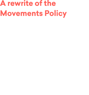 A rewrite of the Movements Policy The association’s feedback and concerns were genuinely taken into consideration and...