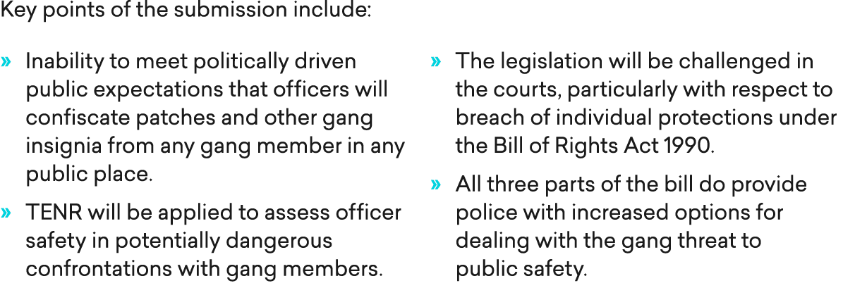 Key points of the submission include: » Inability to meet politically driven public expectations that officers will c...